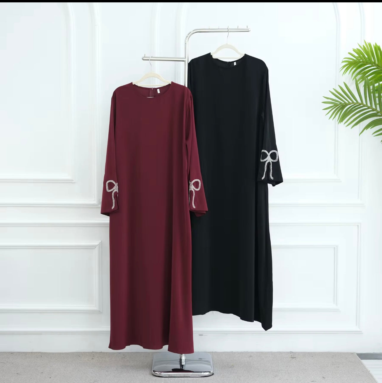 Bow knot abaya