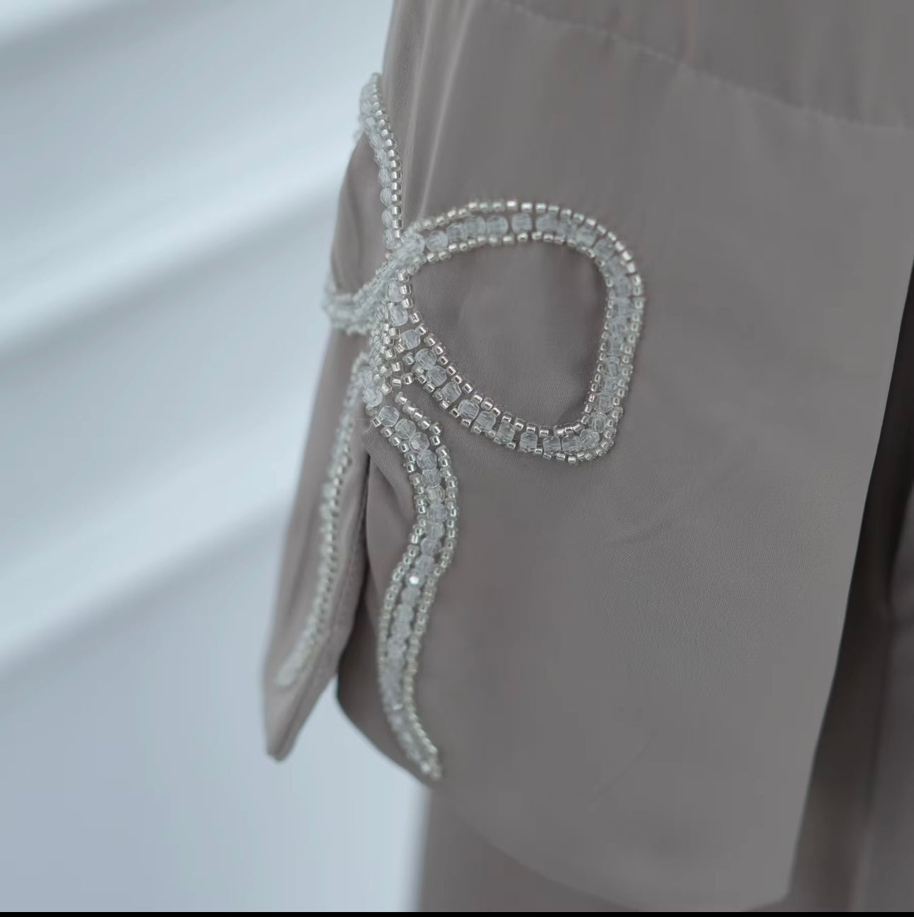 Bow knot abaya